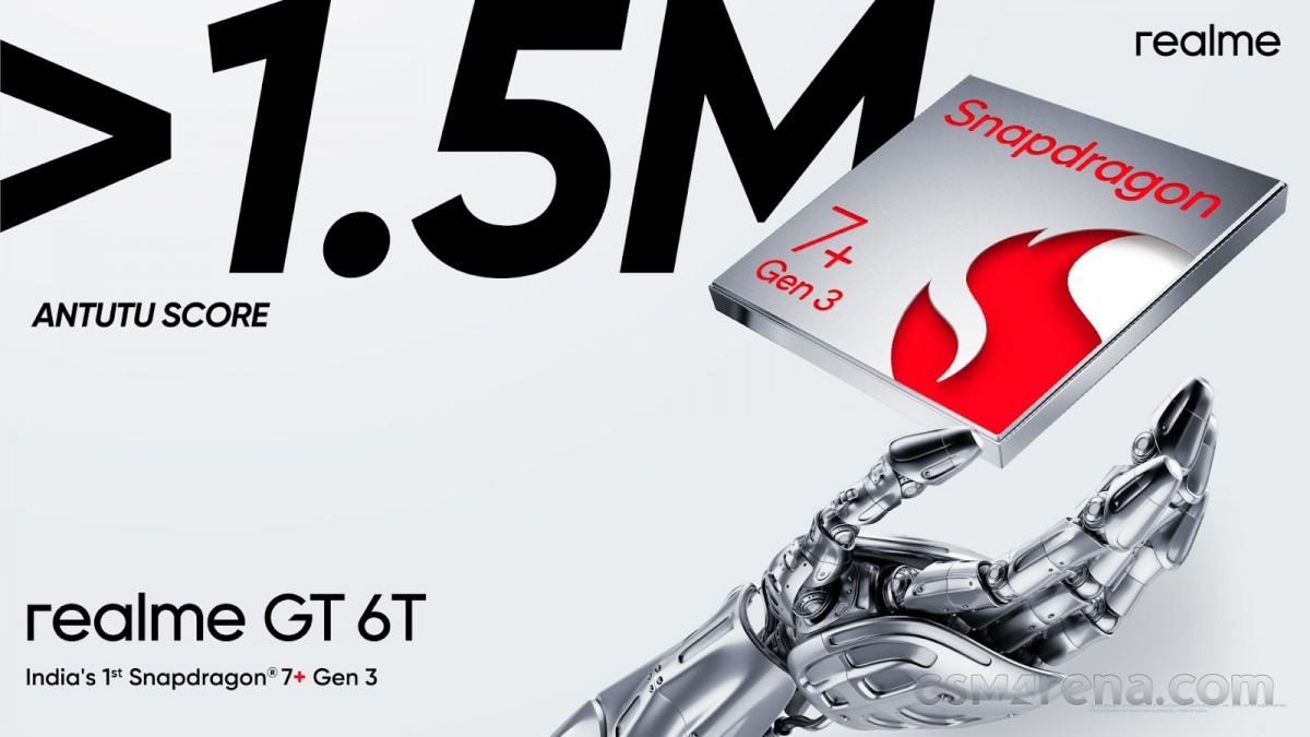 Akan Rilis, Realme GT 6T Pakai Chipset Snapdragon 7+ Gen 3  dengan Skor AnTuTu lebih 1,5 Juta Ini Harganya!