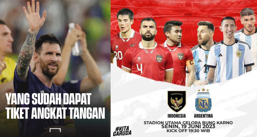 Link Beli Tiket Timnas Indonesia vs Argentina dan Cara Dapatnya, Jangan Kehabisan