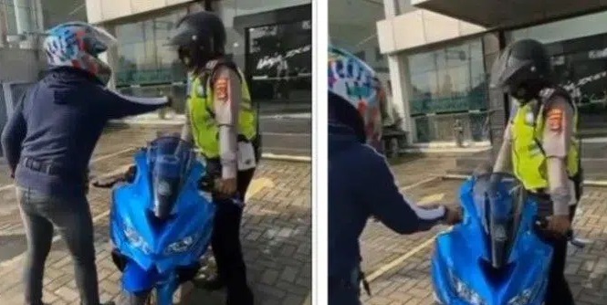 Viral, Video Motor Ditilang di Dealer, Pemilik Motor Meminta Maaf, Ternyata Ini Fakta yang Sebenarnya