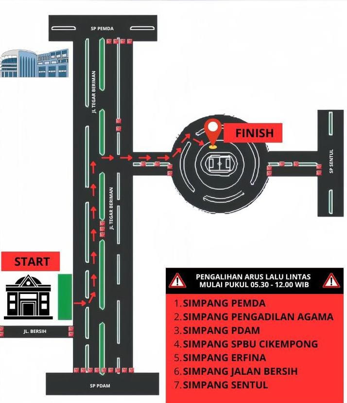 Besok Car Free Day di Area Pakansari, Dishub Ungkap Rekayasa Lalu Lintas Bagi Pengendara
