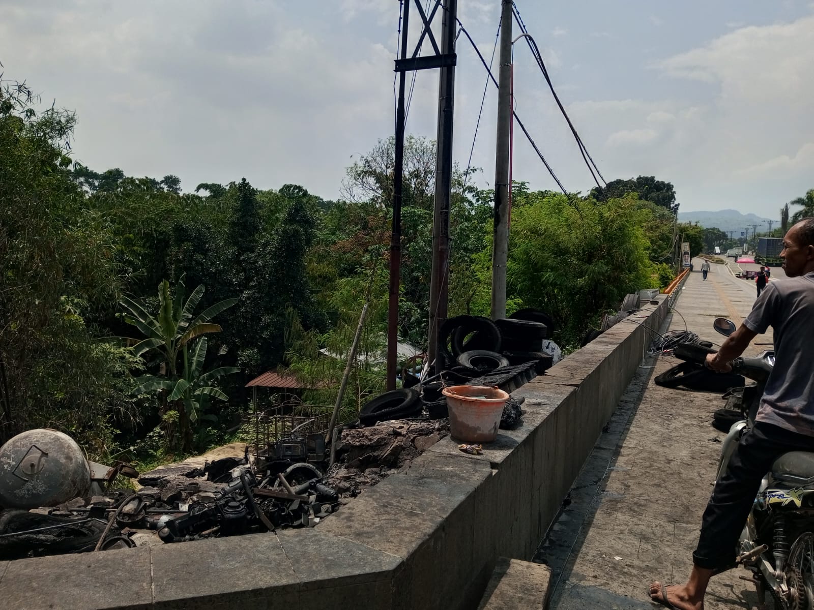 Kapolsek Sukaraja Ungkap Detail Kerugian Kebakaran Bengkel Tambal Ban di Sentul Bogor