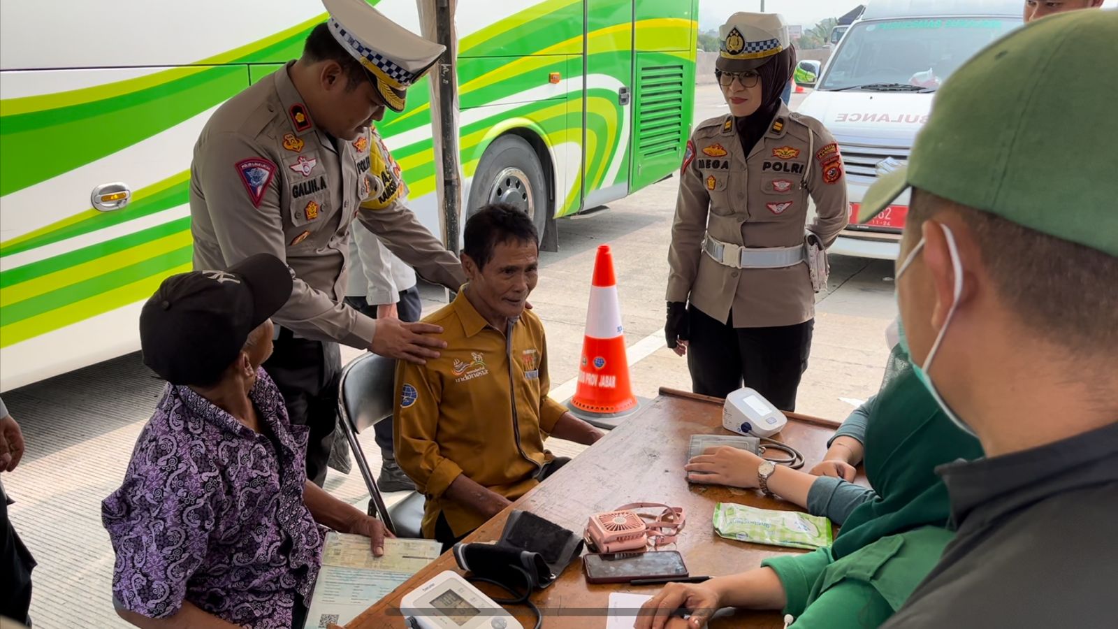 Masuki Libur Panjang, Satlantas Polresta Bandung dan Dishub Gelar Ramp Check Kendaraan Wisatawan