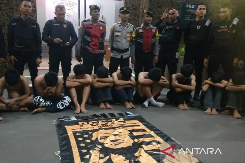 Polisi Ringkus 17 Remaja yang Terlibat Tawuran di Cirebon