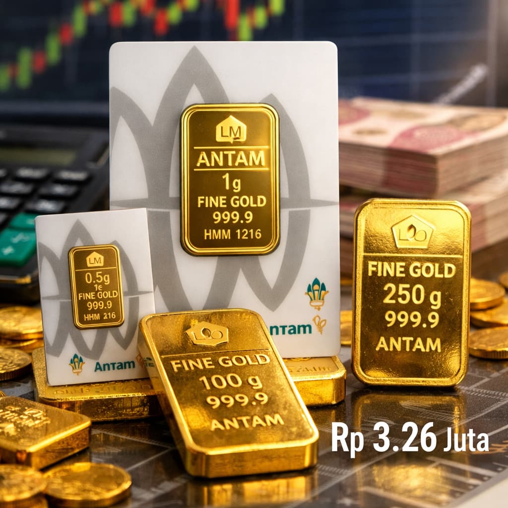 Update Harga Emas Antam Hari Ini 26 Februari 2026 di Pegadaian, Cek Daftar Terbarunya!