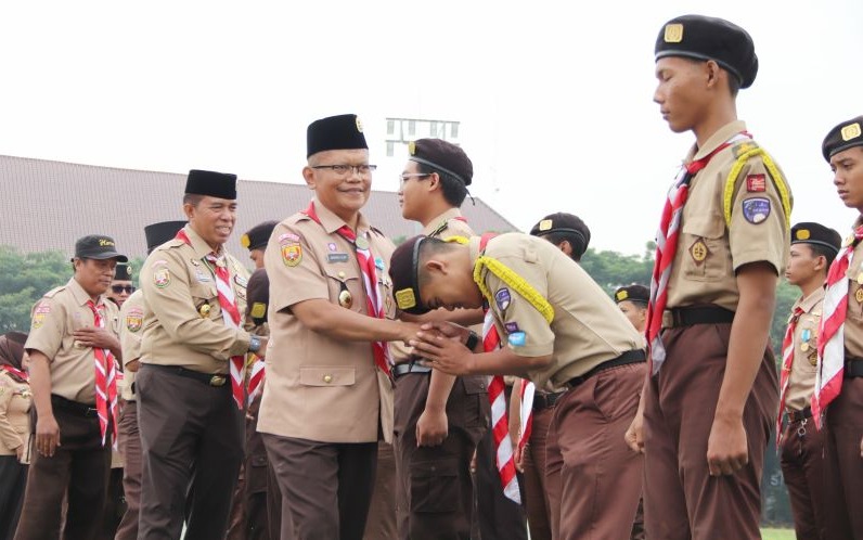 Bekasi Lepas 180 Anggota Pramuka Menuju Raimuna XIV Jawa Barat