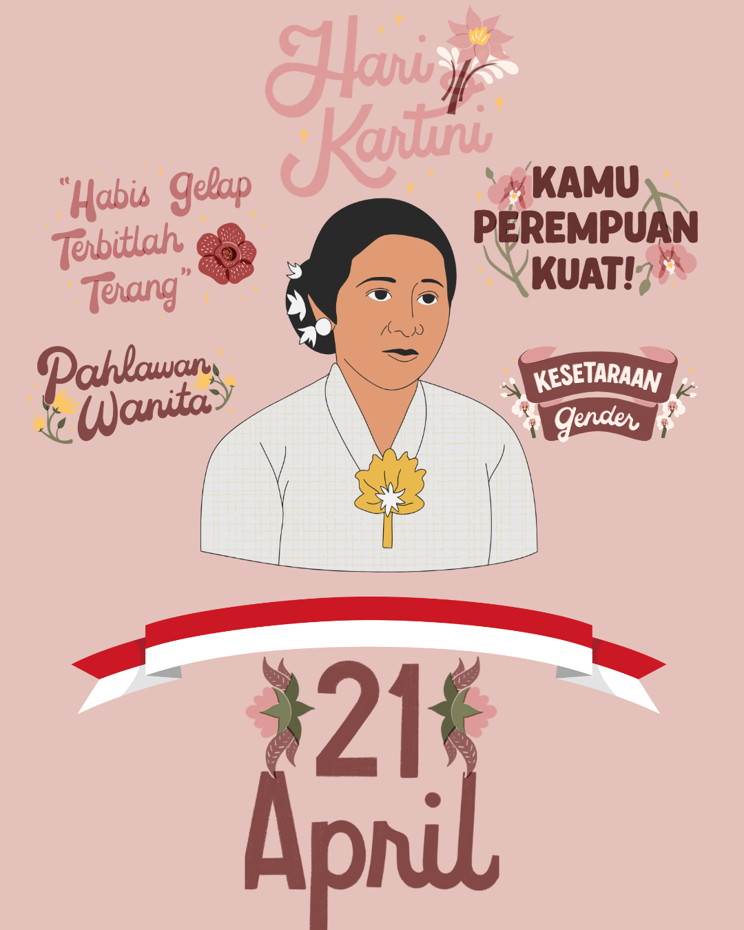 Apakah Hari Kartini 21 April 2026 Libur? Simak Ketentuannya Menurut SKB 3 Menteri
