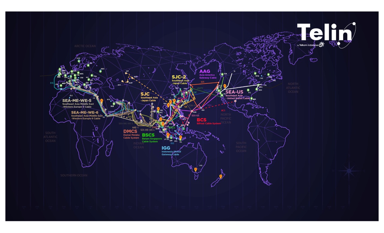 Sukses Bangun SKKL ke Amerika, Telkom Bangun SKKL Bifrost Jakarta-Balikpapan-Manado-Amerika