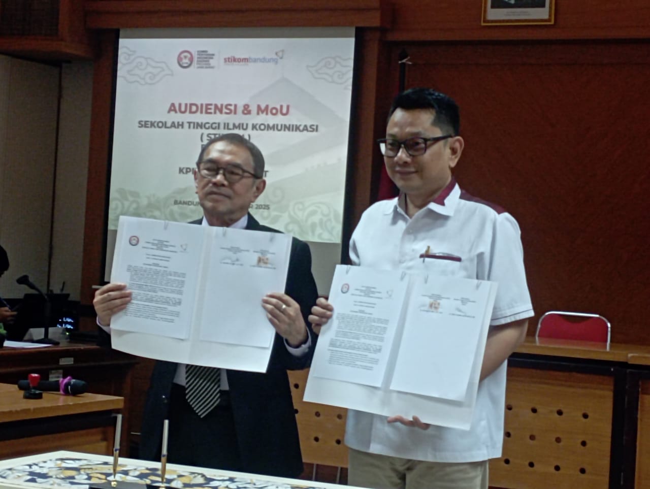 KPID JABAR Sepakati Kerja Sama dengan STIKOM Bandung