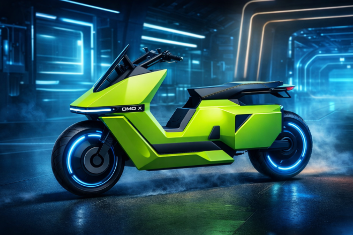 Spesifikasi OMO X, Motor yang Bisa Berdiri Tanpa Standar