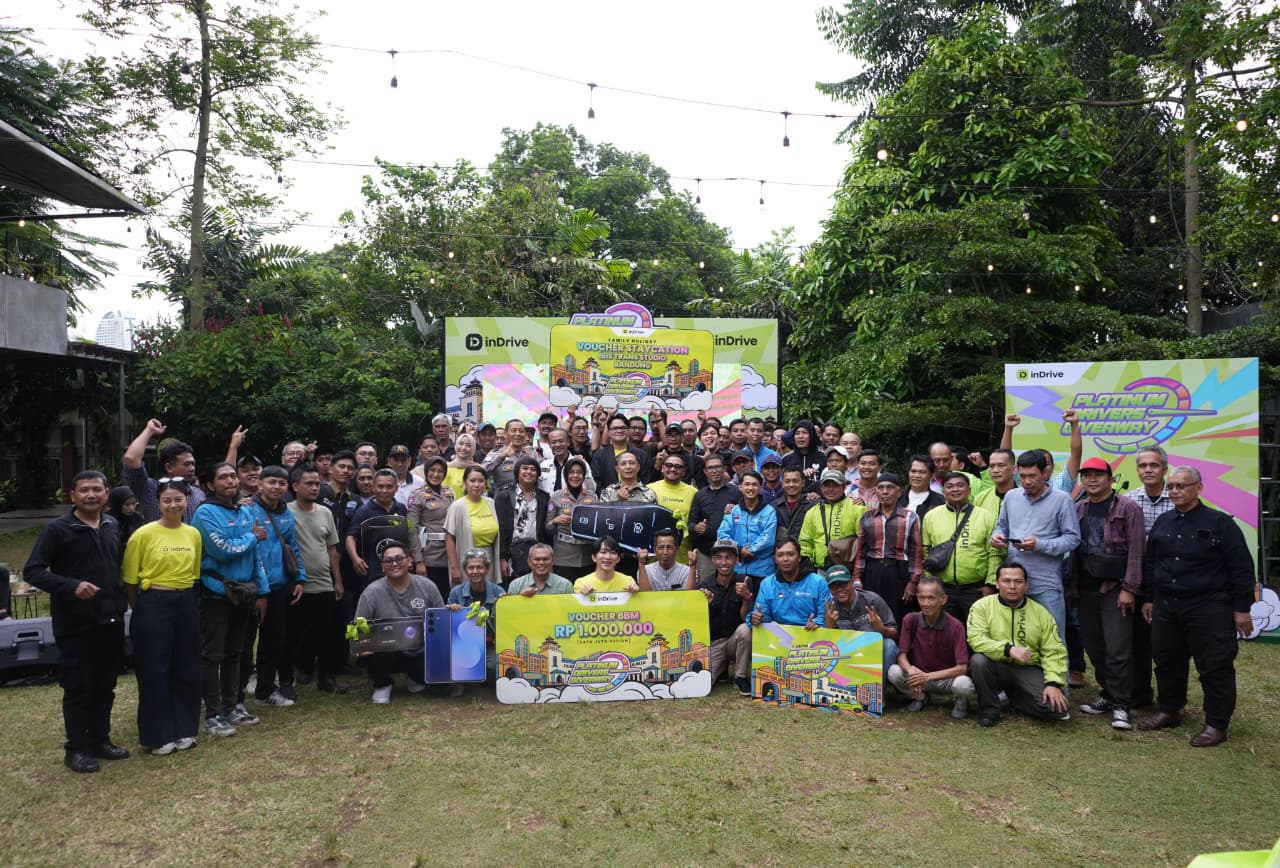 inDrive Apresiasi Driver Bandung, Hadiah Mobil Listrik dan NMAX Warnai Platinum Drivers Giveaway 2025