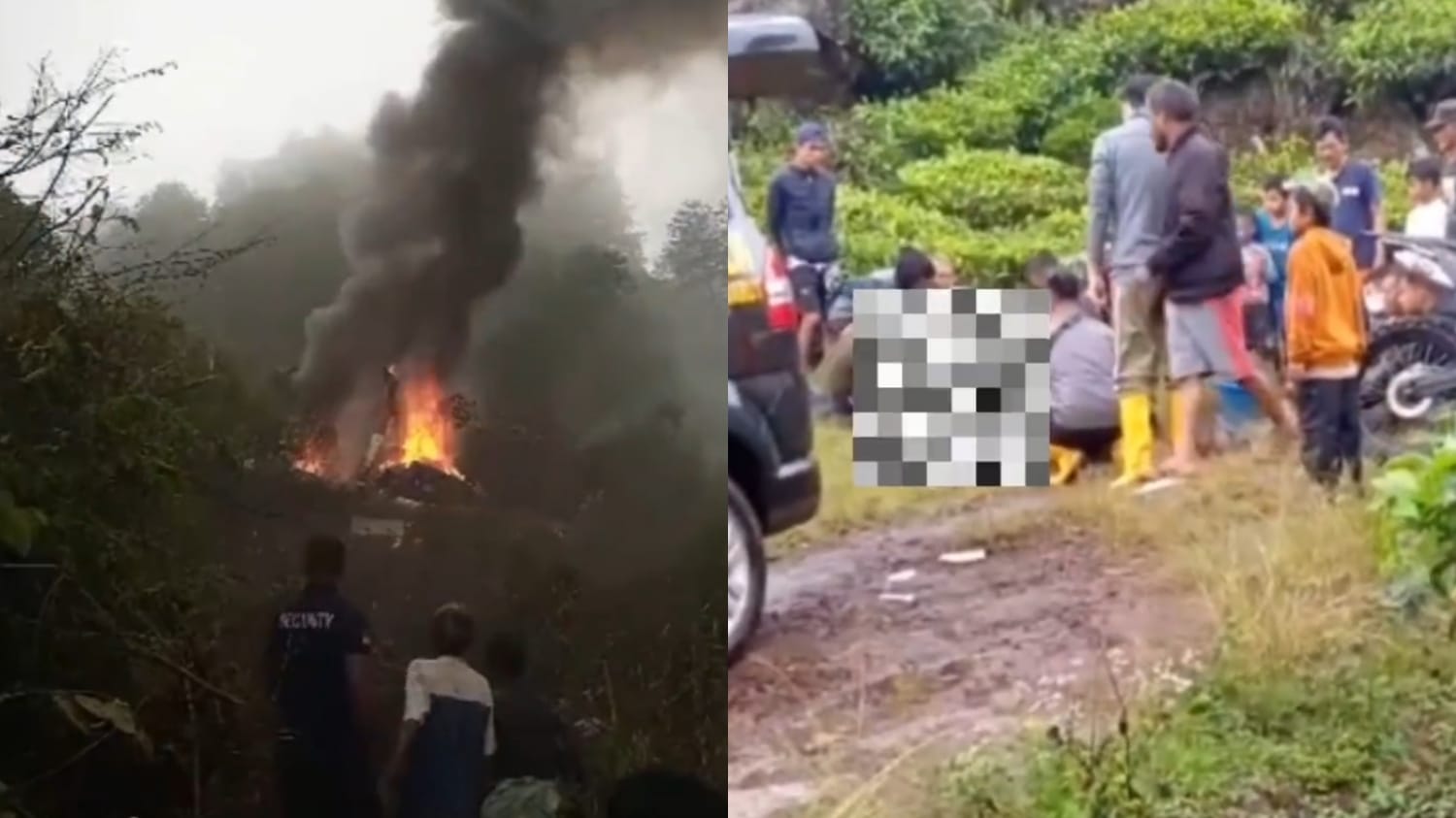 Pesawat Latih Jatuh di Perkebunan Ciwidey Bandung