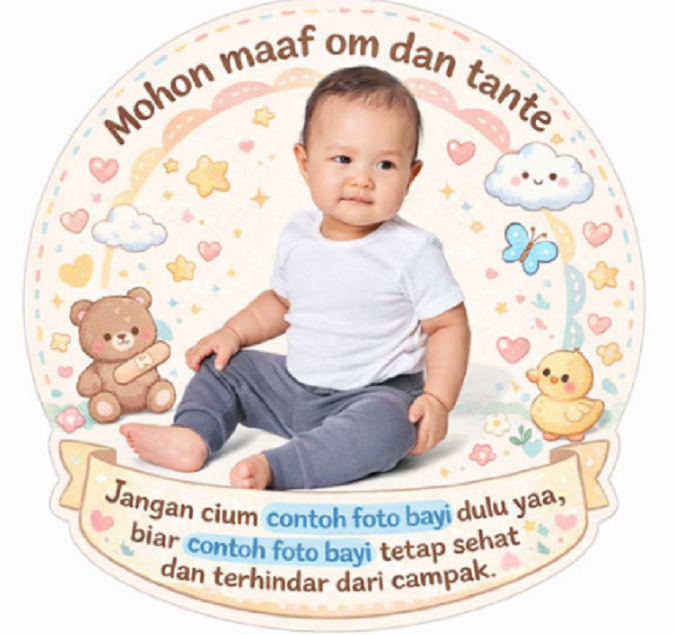 Cara Buat Stiker Jangan Cium Bayi, Lindungi dari Risiko Penularan Penyakit