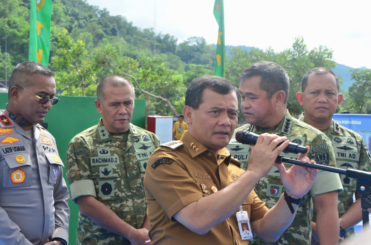 Gubernur Ahmad Luthfi Apresiasi TNI Atas Kontribusinya dalam Menjaga Ketahanan Pangan 