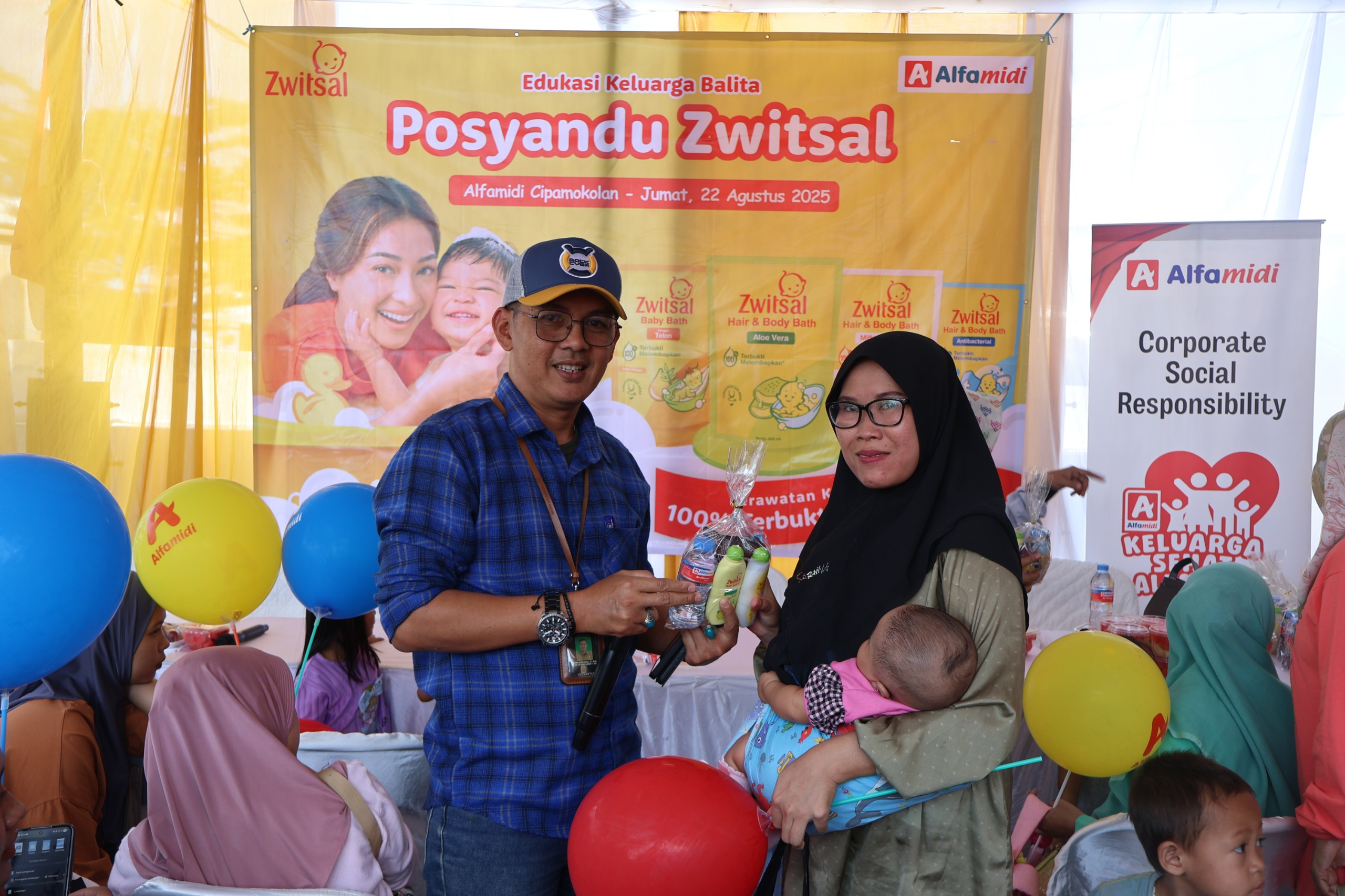 Peduli Tumbuh Kembang Anak, Alfamidi-Zwitsal Gelar Aksi Sehat 1.000 HPK di Bandung