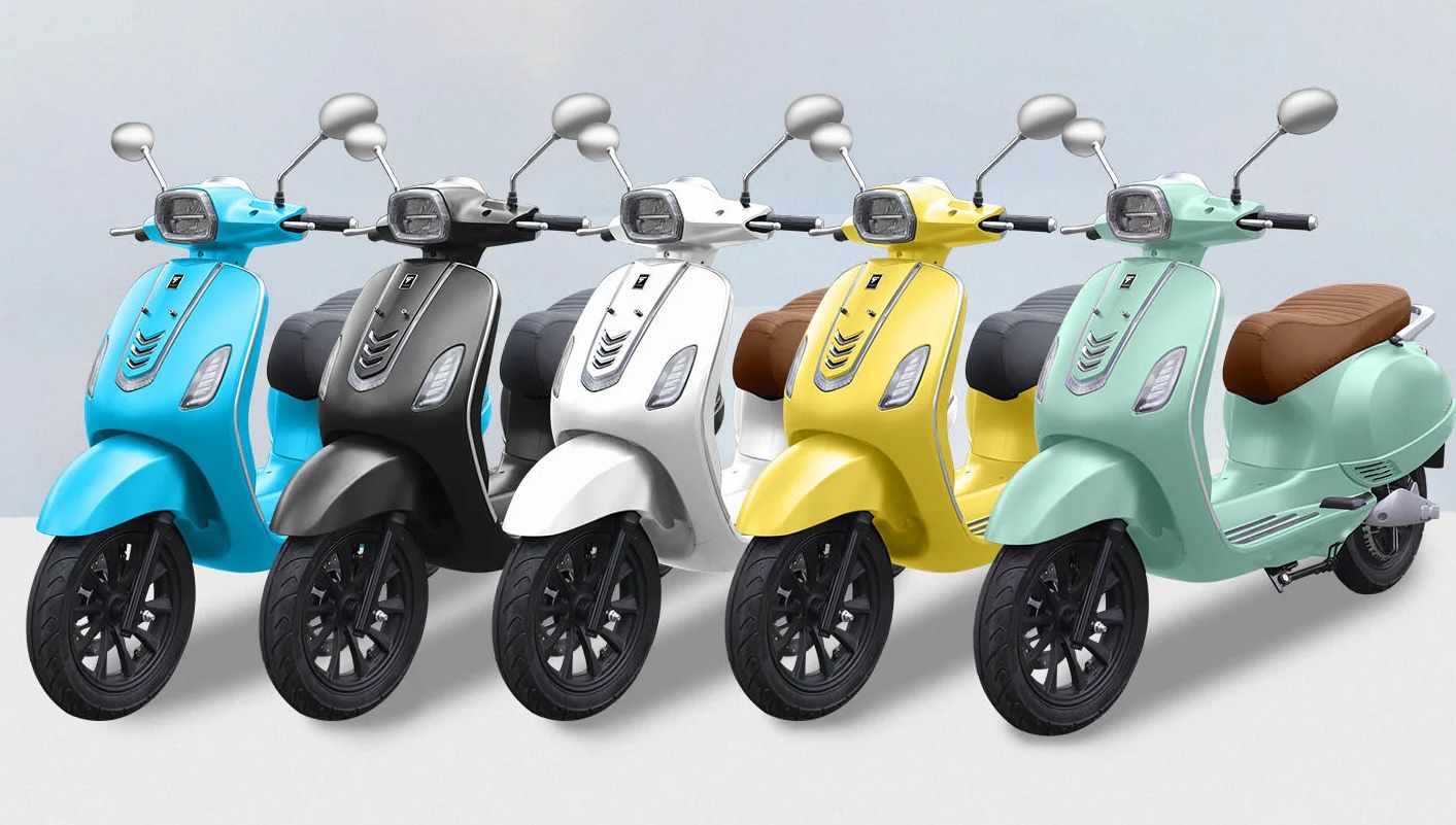 Smoot Zuzu,  Motor Listrik Mirip Vespa Harga 20 Jutaan Garansi Baterai Seumur Hidup! Tersedia 5 Warna!