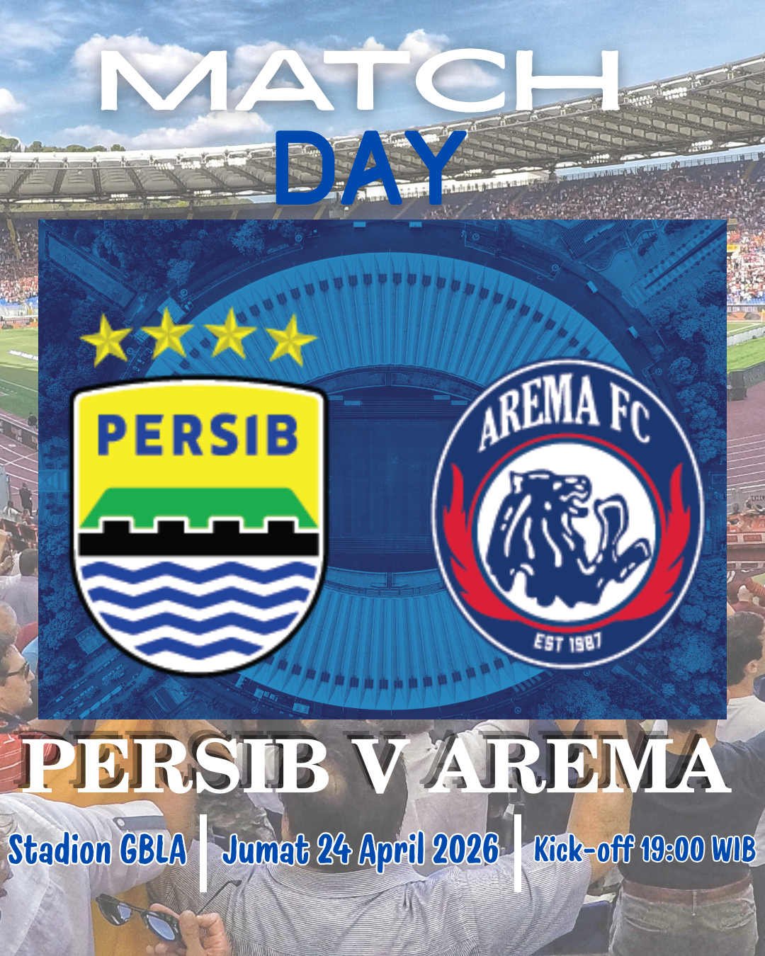 Tinggal Klik Link Live Streaming Persib vs Arema, Laga Super League 24 April 2026