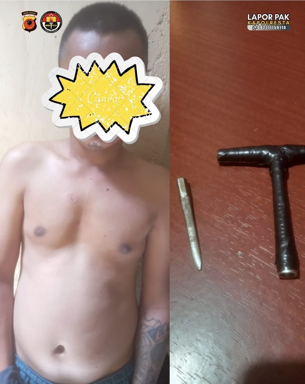 Sat-set Bekuk Pelaku Curanmor di Bojongsoang Bandung, Polisi Amankan Sepeda Motor dan Kunci Letter T