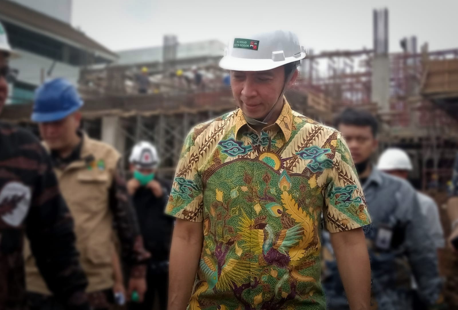 Sidak Pembangunan RSUD Kota Bogor, Dedie: Deviasi Positif 0,2 Persen