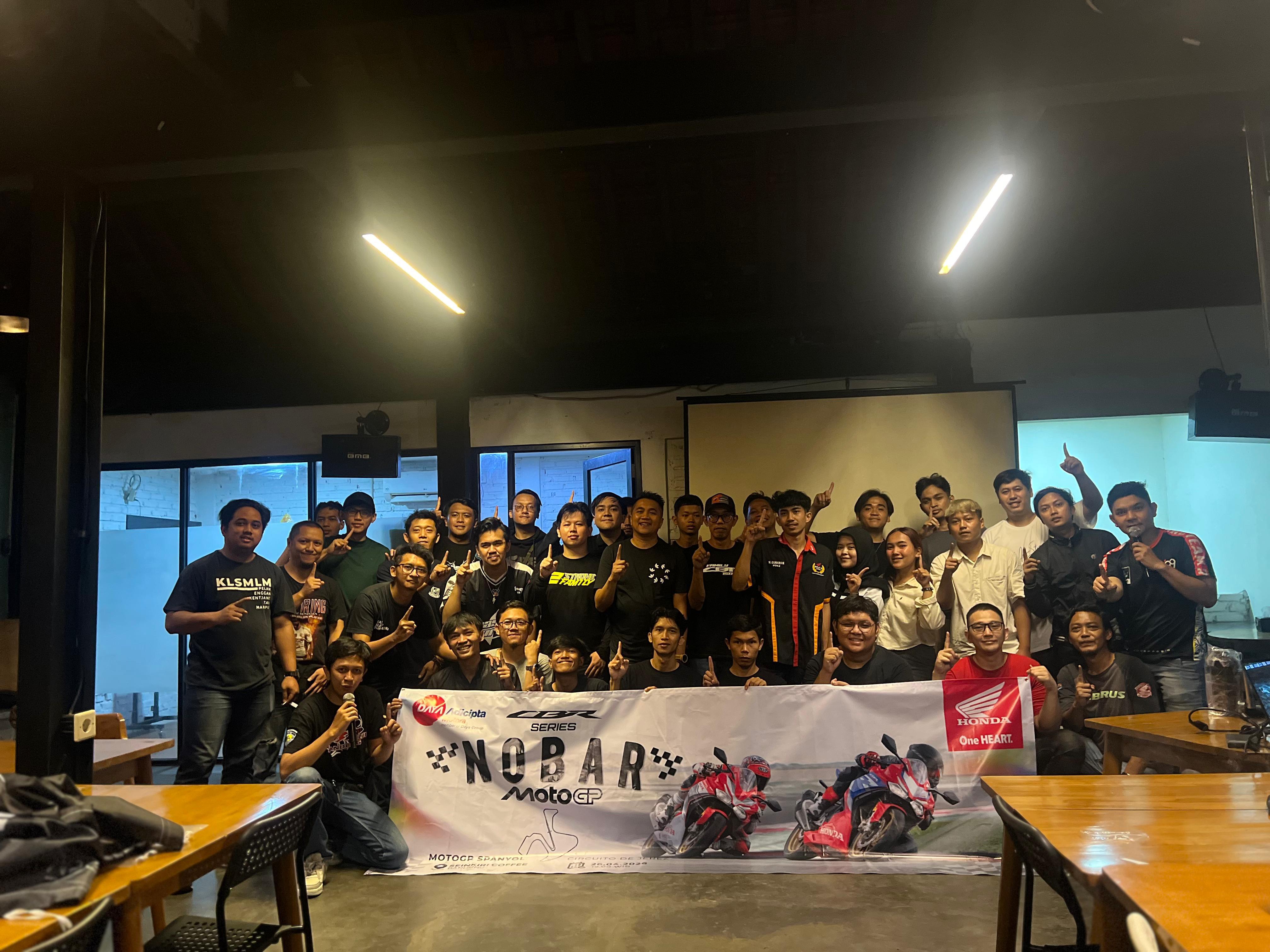 Nobar MotoGP CBR Series, Perkuat Silaturahmi Komunitas CBR di Bandung