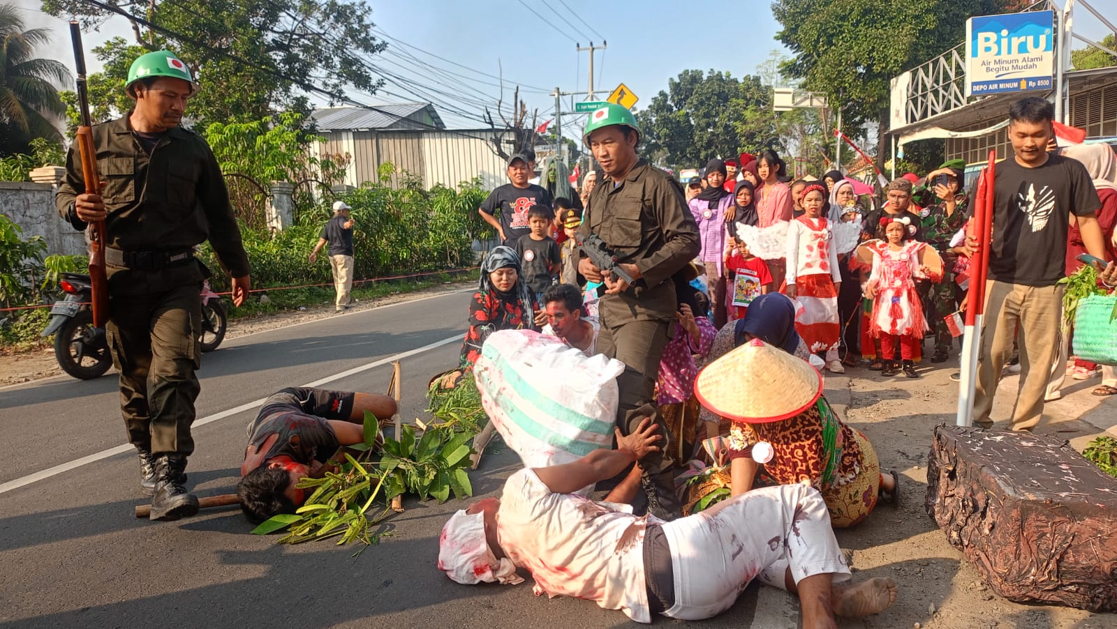 HUT ke-80 RI, Masyarakat Pondok Rajeg Pilih Tampilkan Teatrikal Pejuang Lawan Penjajah