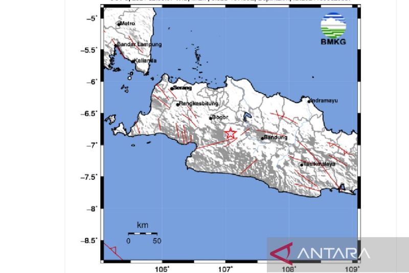 Gempa Magnitudo 2,7 Guncang Kabupaten Cianjur, BMKG: Pusat di Darat Kedalaman 2 Km