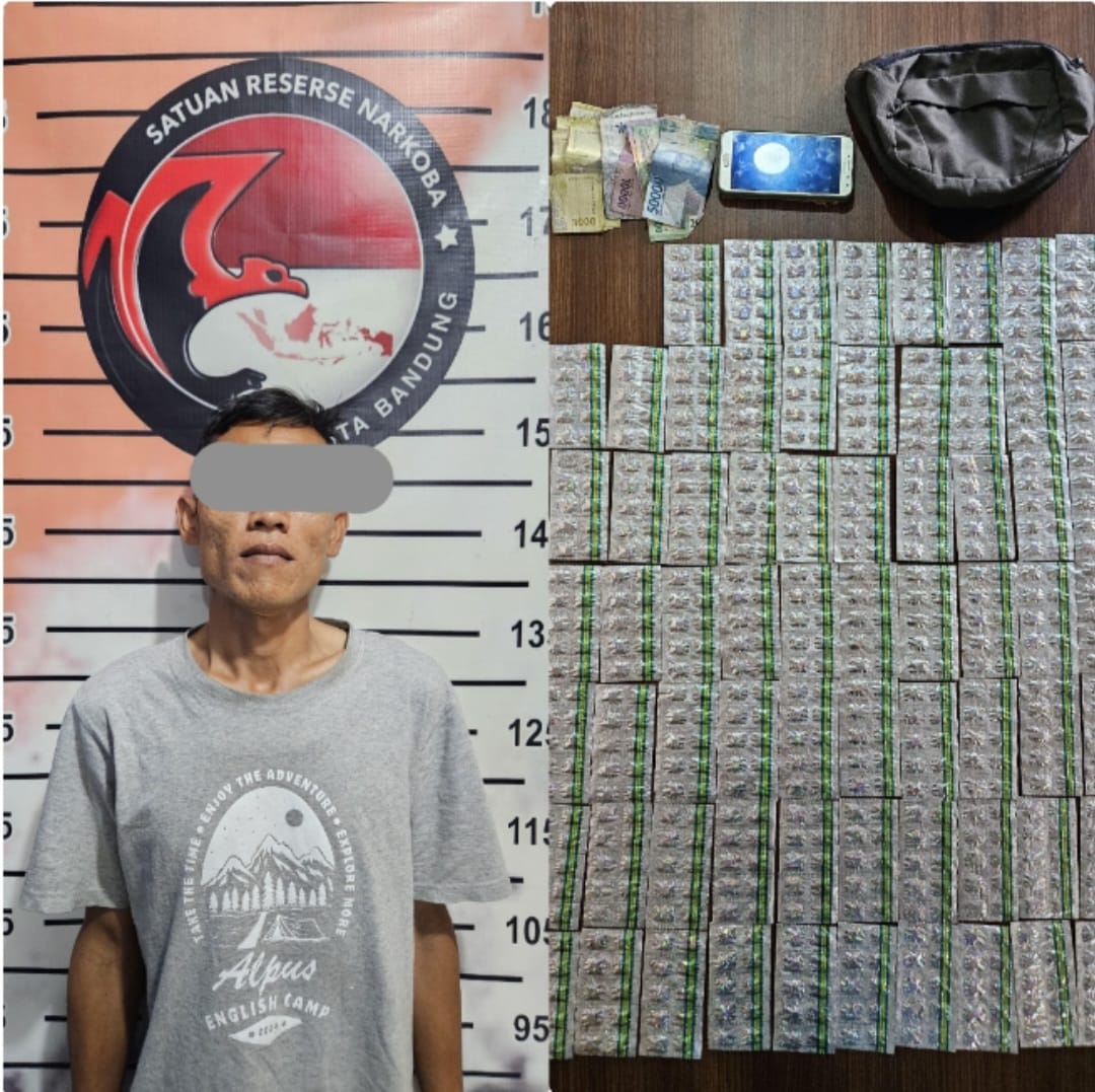 Polresta Bandung Ungkap Kasus Penyalahgunaan OKT, Sita Ratusan Butir Tramadol