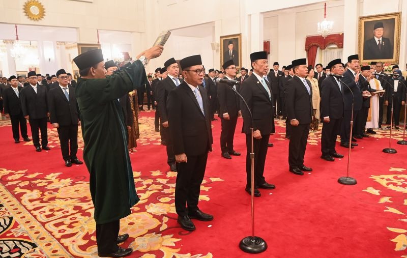 Prabowo Subianto Lantik Bambang Brodjonegoro sebagai Penasihat Khusus Presiden