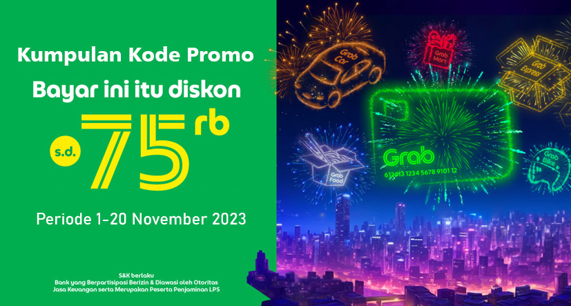 25 Kode Promo Grab GrabBike, GrabCar, GrabFood Hari Ini November 2023