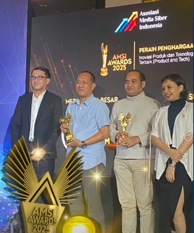 Jadikan Dakwah dan Literasi Islam Tetap Relevan di Era Digital, NU Online Raih AMSI Awards 2025