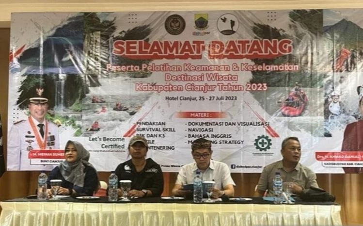 Disbudpar Cianjur Latih 40 Pelaku Wisata Untuk Menunjang Keamanan dan Keselamatan