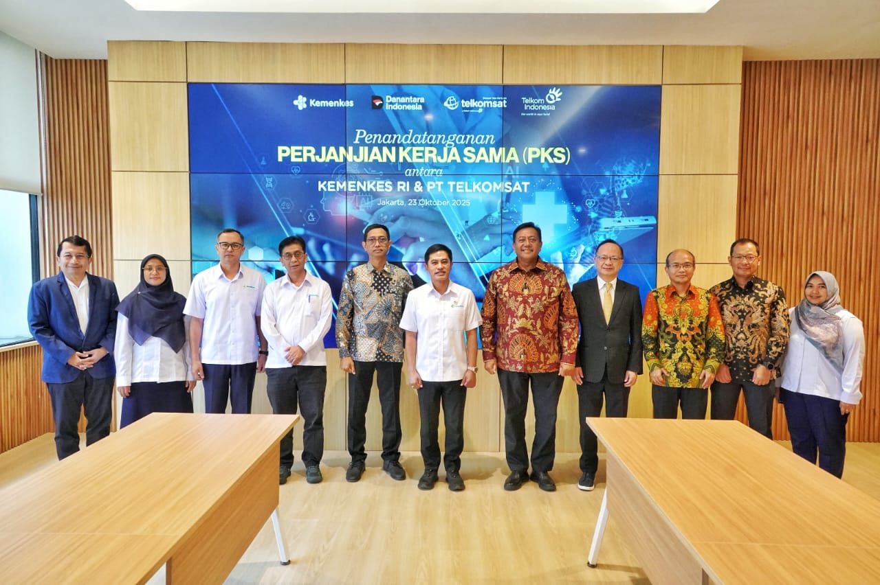 Telkomsat dan Kemenkes Jalin Kerja Sama, Dorong Pemerataan dan Digitalisasi Layanan Kesehatan berbasis AI