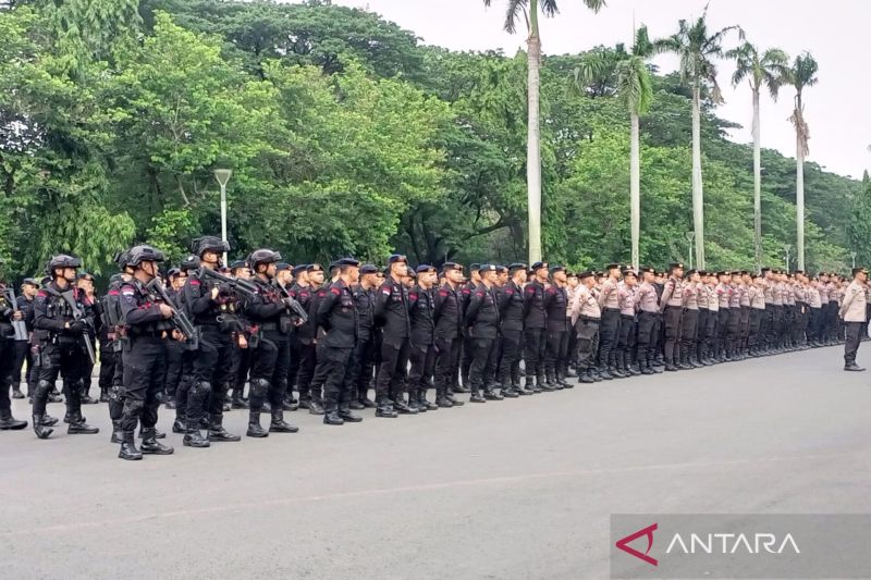 Pengamanan Aksi Bela Palestina oleh FPI di Depan Kedubes AS, 739 Personel Gabungan Dikerahkan