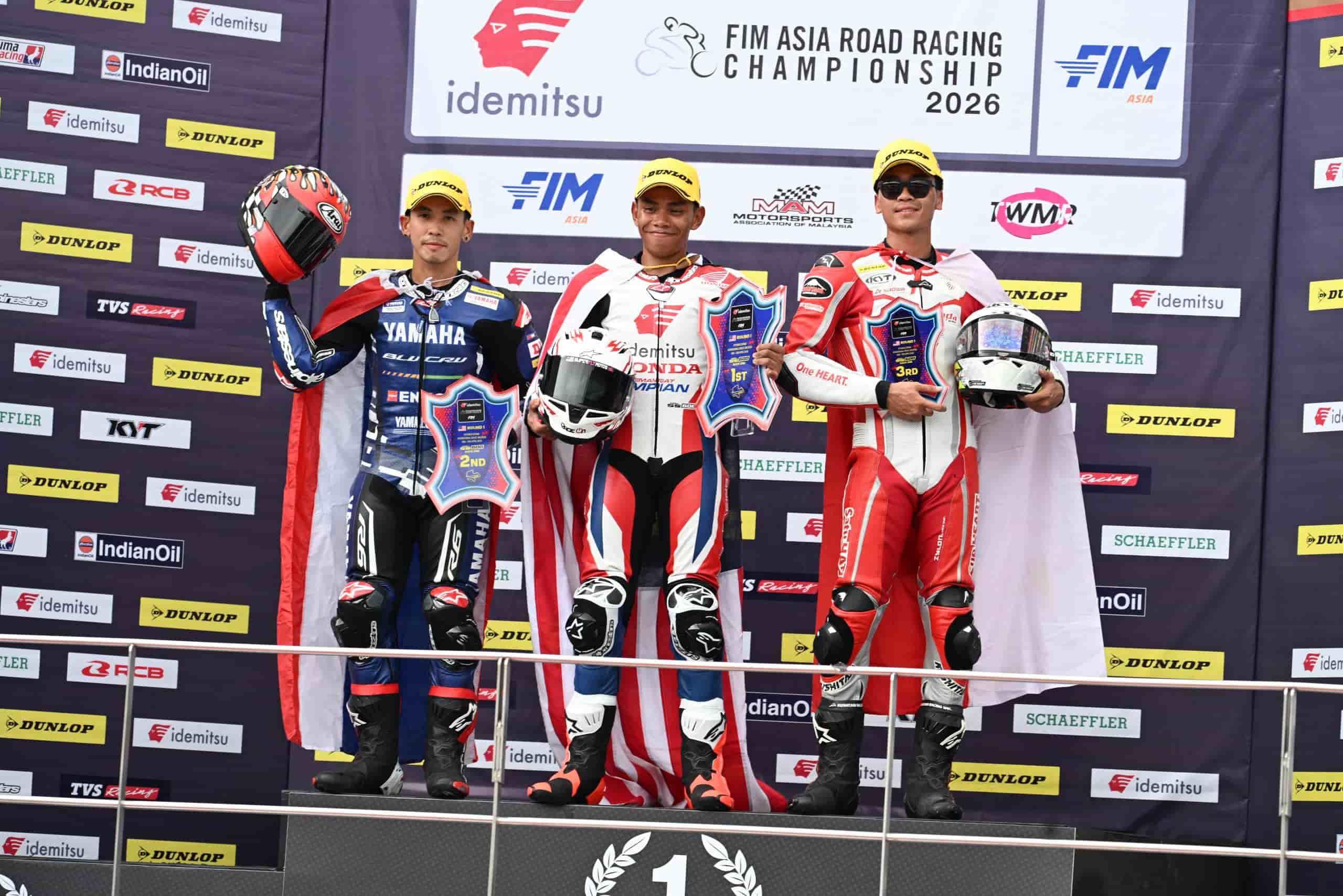Aksi Kencang Pebalap Astra Honda Taklukkan Podium ARRC Sepang