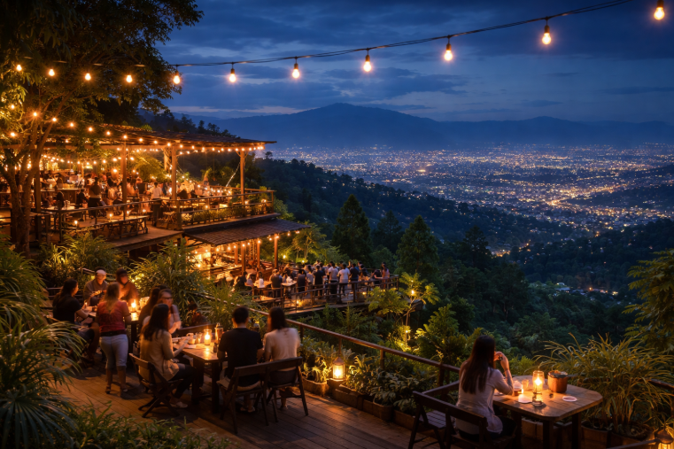 10 Cafe Bandung View Alam & City Lights 2026, Tempat Nongkrong Paling Asik