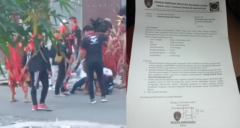 Isi Surat dari Kelompok Adat Manguni Minahasa, Menolak Disebut Bodoh Karena Dukung Israel