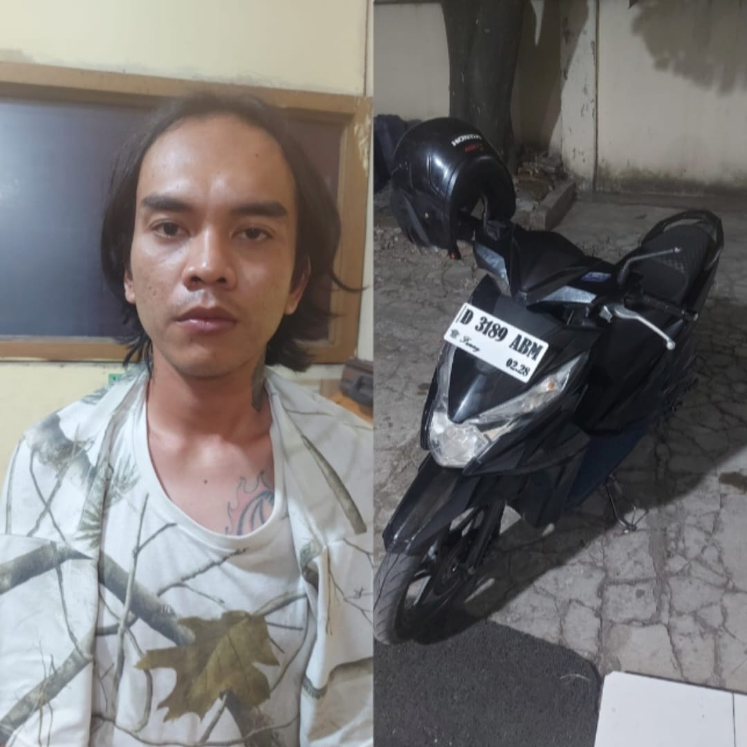 Terlibat Kasus Curanmor, Pria di Cileunyi Bandung Diserahkan Warga Ke Polisi
