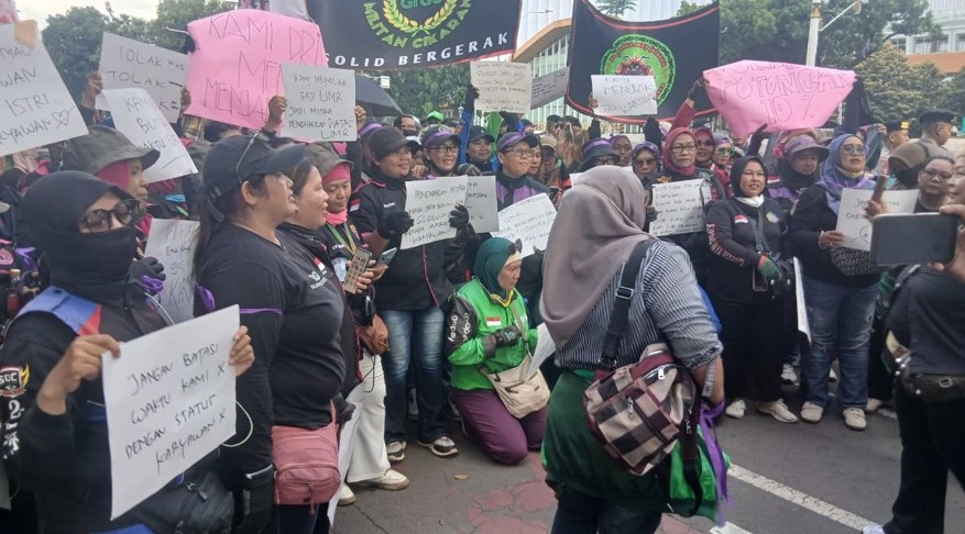 Ribuan Ojol Turun ke Jalan, URC Bergerak Tegaskan Empat Tuntutan dan Tolak Komisi 10 Persen