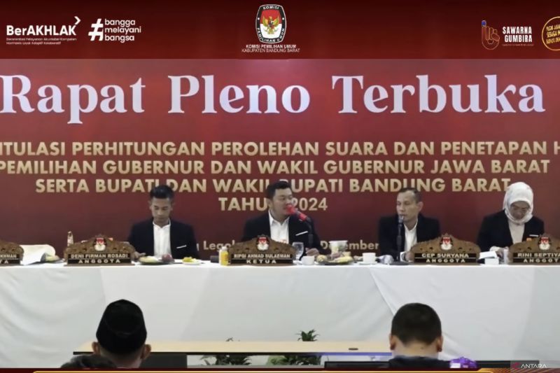 Jeje Govinda dan Asep Ismail Raih Suara Terbanyak di Pilkada Bandung Barat 2024