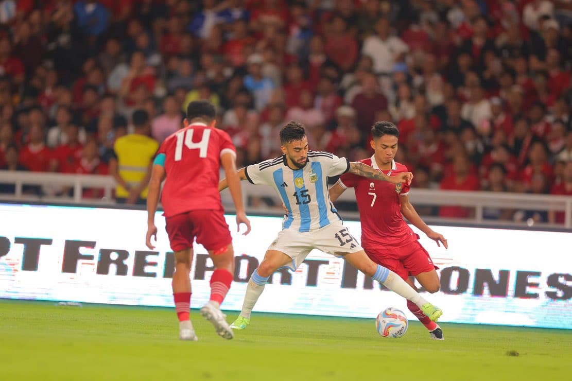 Hasil Timnas Indonesia vs Argentina: Paredes dan Romero Bawa Juara Dunia Tekuk Skuad Garuda 0-2