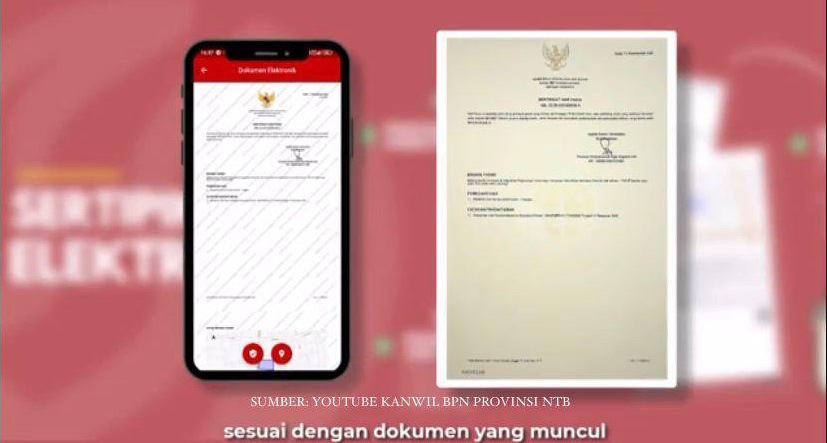 Tanpa Buku, Bentuk Sertipikat Elektronik Lebih Aman dan Dapat Dilihat Melalui Aplikasi Sentuh Tanahku