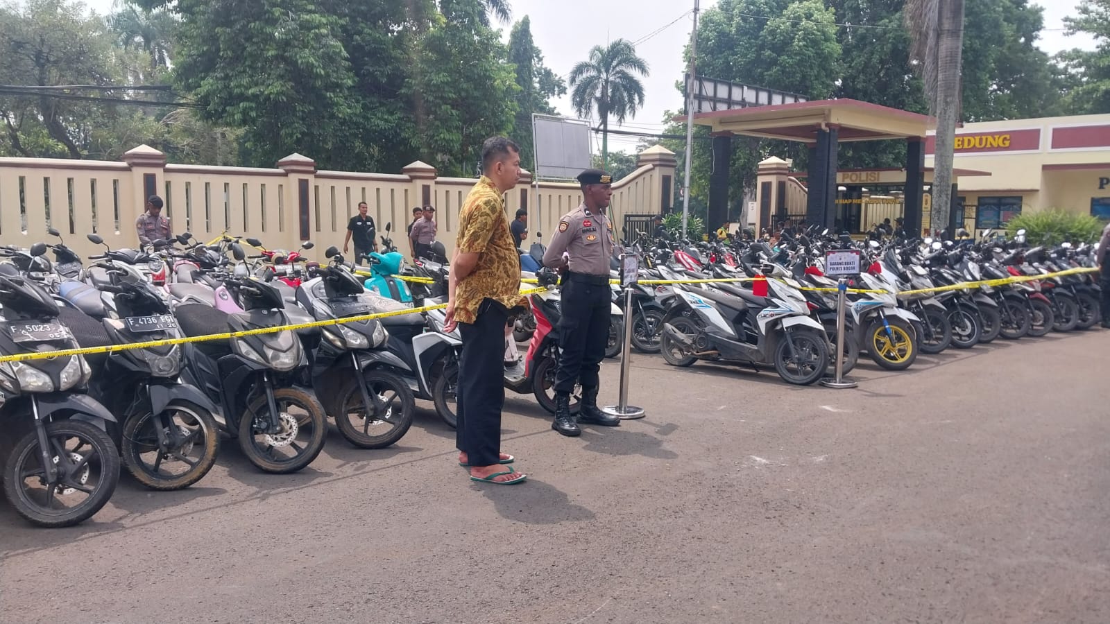 Polres Bogor dan Polresta Bogor Kota Amankan Ratusan Unit Kendaraan Hasil Rampasan Debt Collector Ilegal