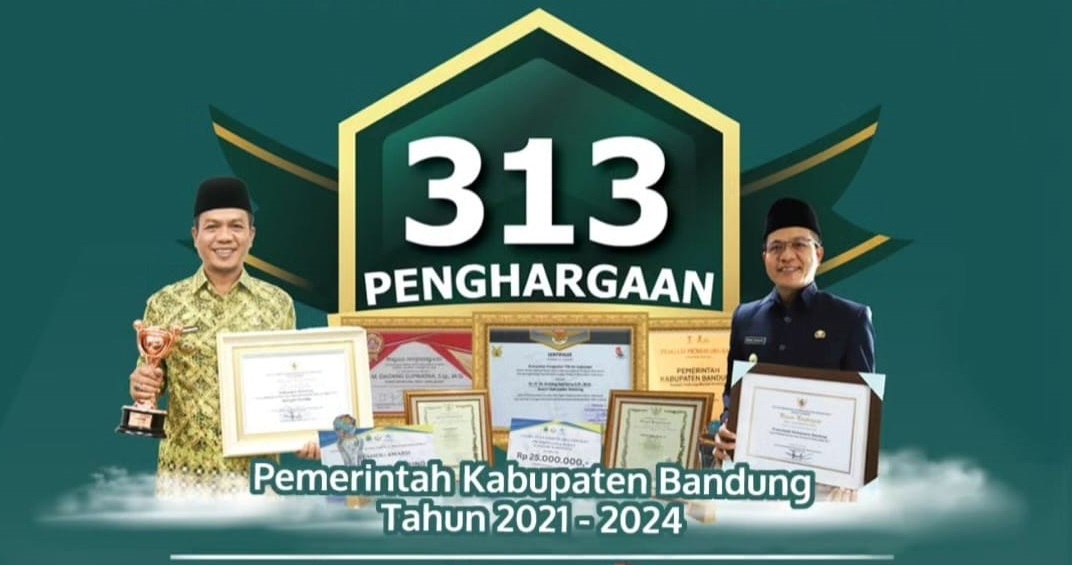 Bupati Dadang Supriatna Beri 313 Penghargaan di Hari Jadi Kabupaten Bandung Ke-383