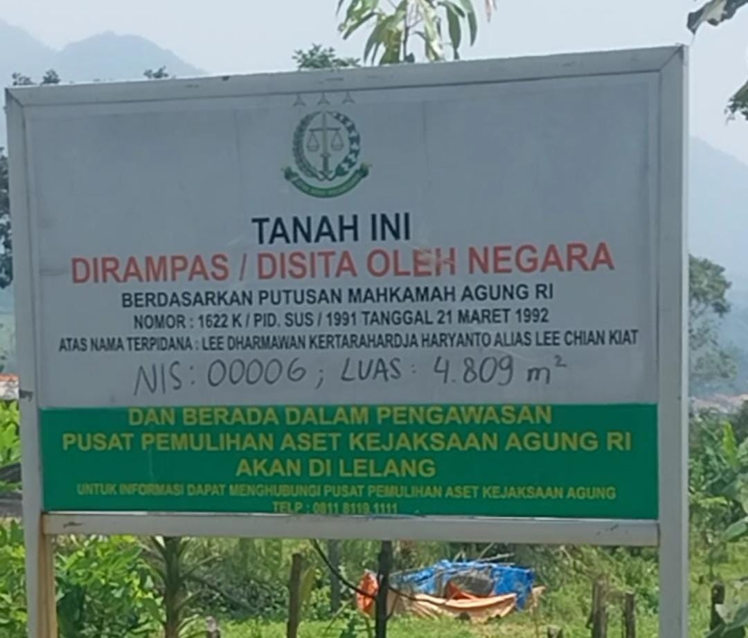 Warga Desa Sukaharja: Tanah yang Disita Kejaksaan Agung Bukan Milik Warga Setempat