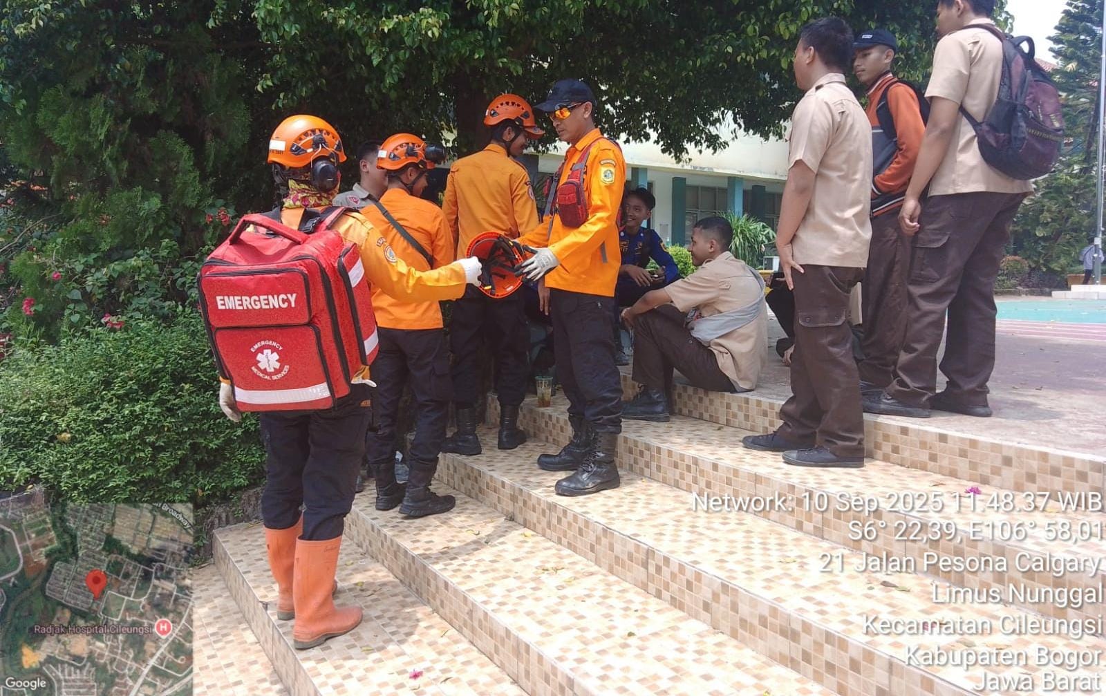 Atap SMKN 1 Cileungsi Runtuh, 20 Jiwa Kembali Pulang dan 6 Masih Penanganan Rumah Sakit