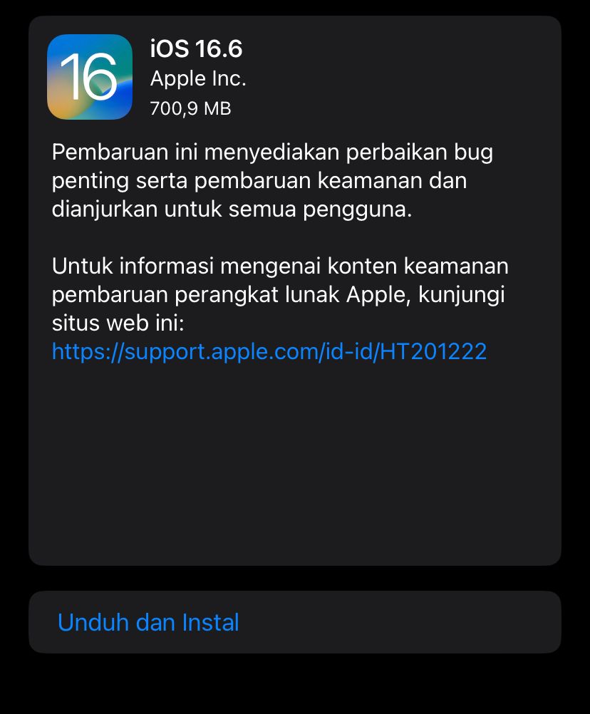 Kelebihan iOS 16.6 yang Wajib Kamu Instal! Simak Kelebihan Lainnya di Bawah  Ini!