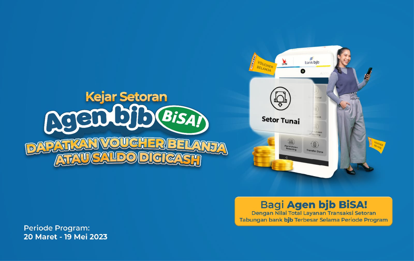 bank bjb Manjakan Agen bjb BiSA! dengan Hadiah Voucher Belanja dan Saldo DigiCash