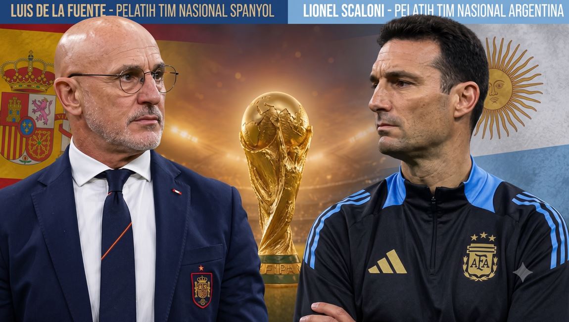 Luis de la Fuente vs Lionel Scaloni, Pertemuan Guru dan Murid di Final Piala Dunia 2026