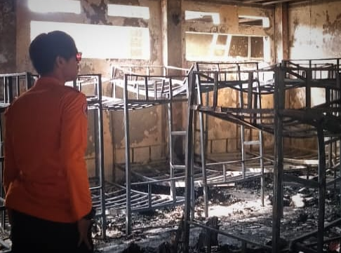 Akibat Korsleting Listrik Ponpes di Bogor Kebakaran, Kamar Santri Ludes Terbakar