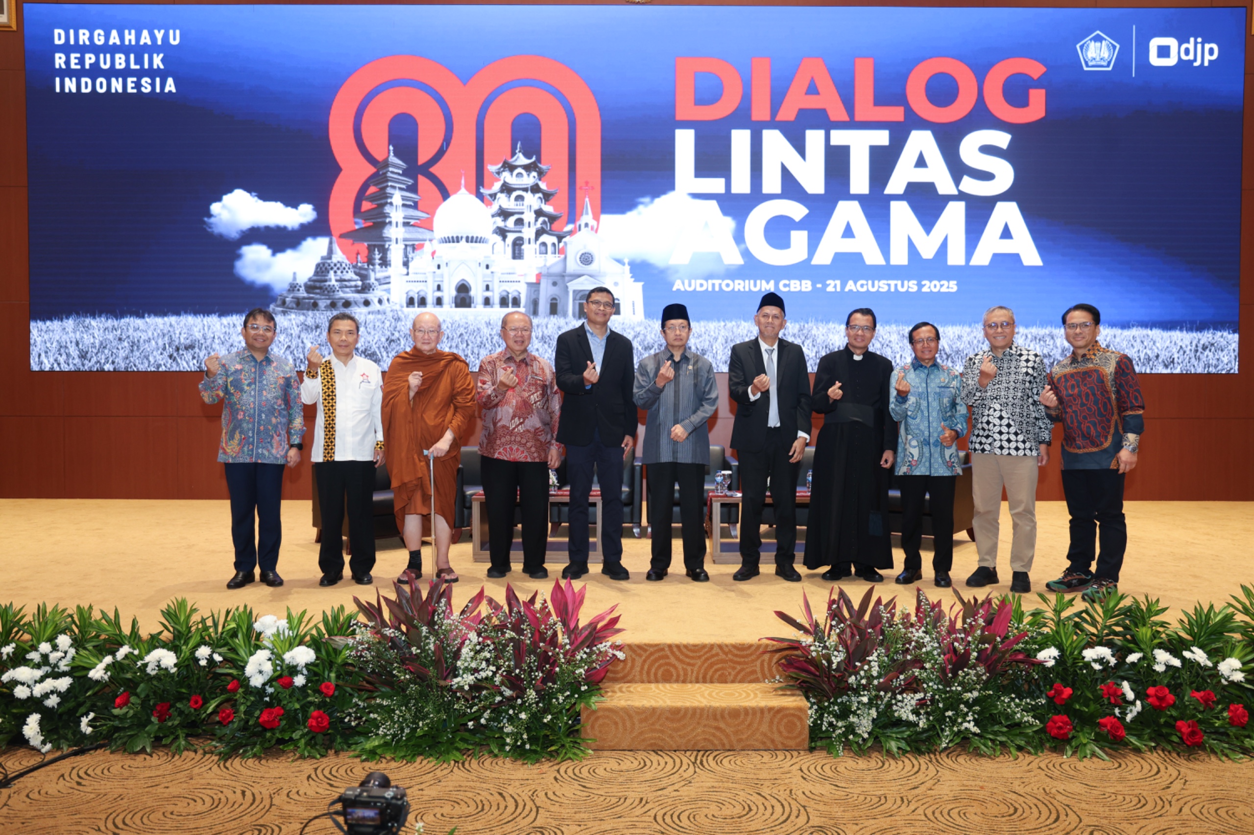 Doa Bersama Lintas Agama, DJP Perkokoh Penerimaan Negara di Momen Kemerdekaan