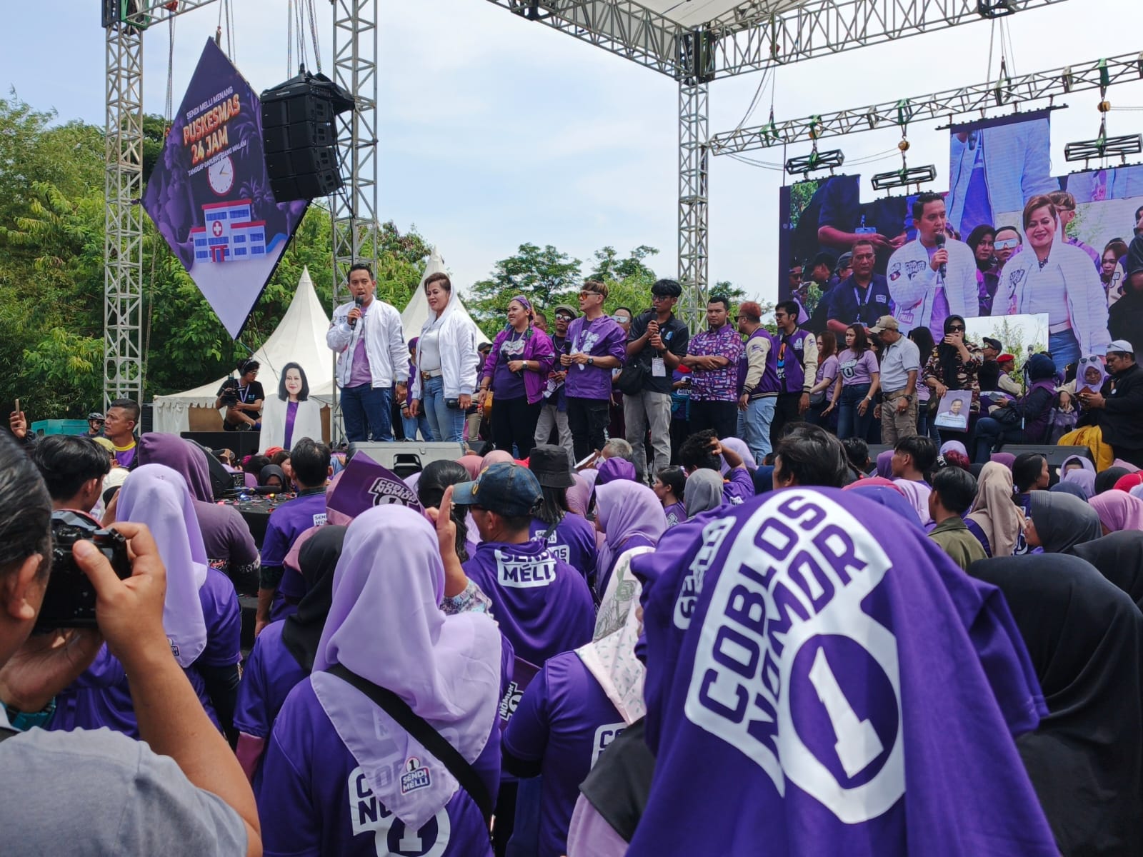 Pesta Akbar 'Bogor Hepi' Warnai Kampanye Terakhir Pasangan Sendi-Melli di Bogor Utara